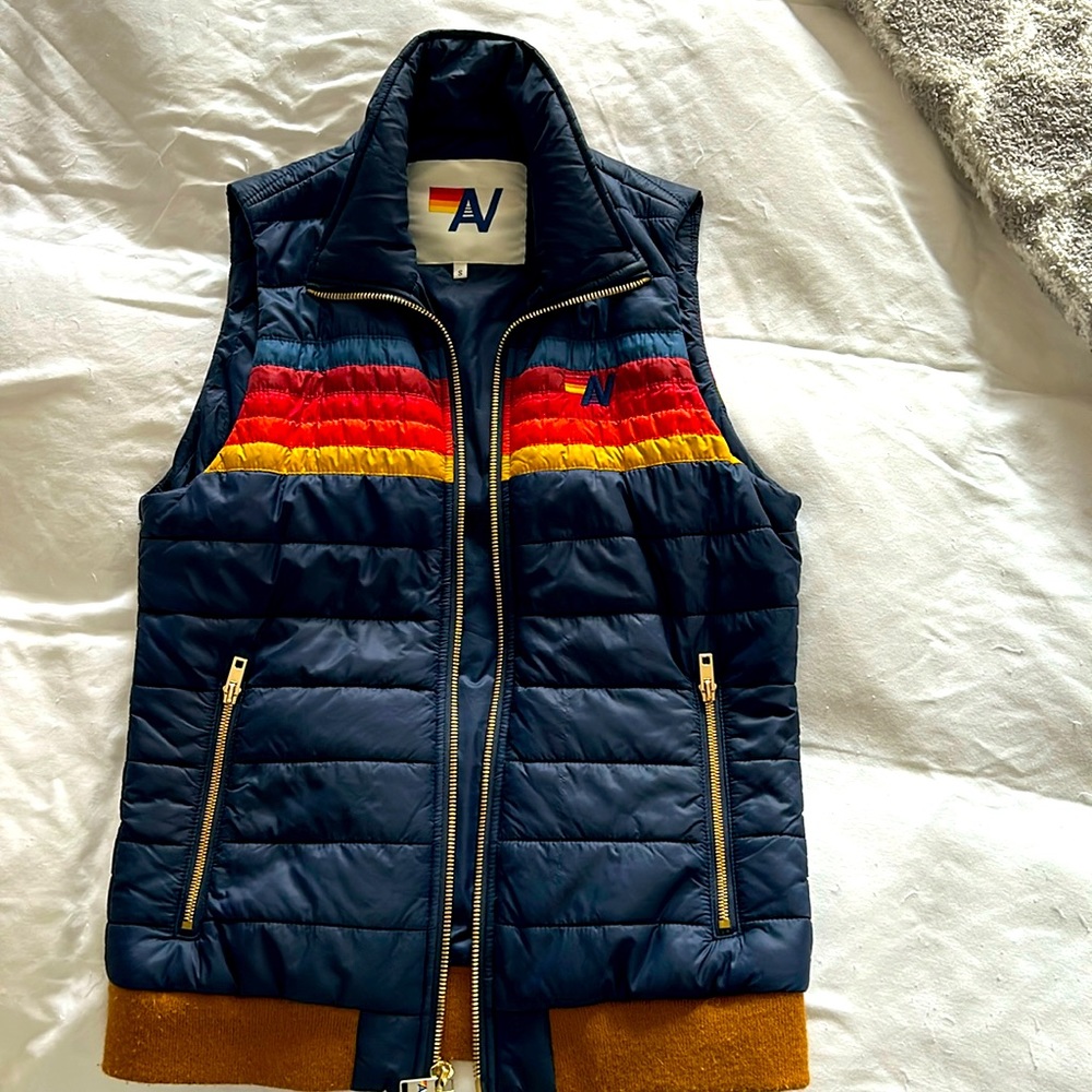 Women’s size small aviator nation, striped vest. In great condition! 2 yrs old